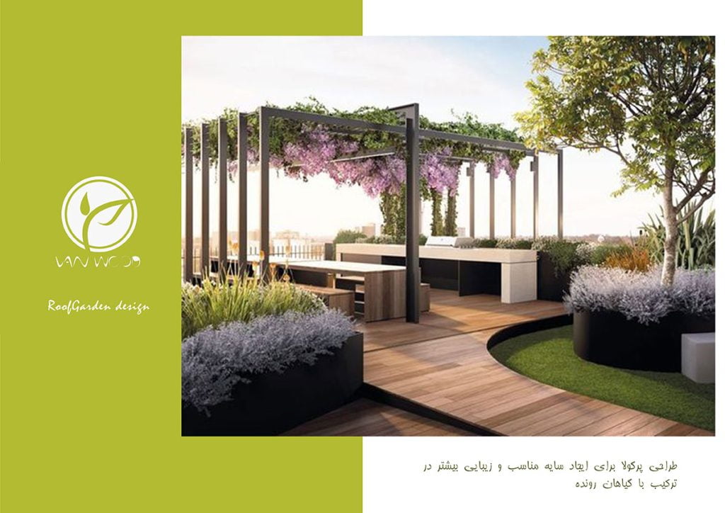 wood plast roof garden