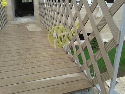 نرده چوب پلاست