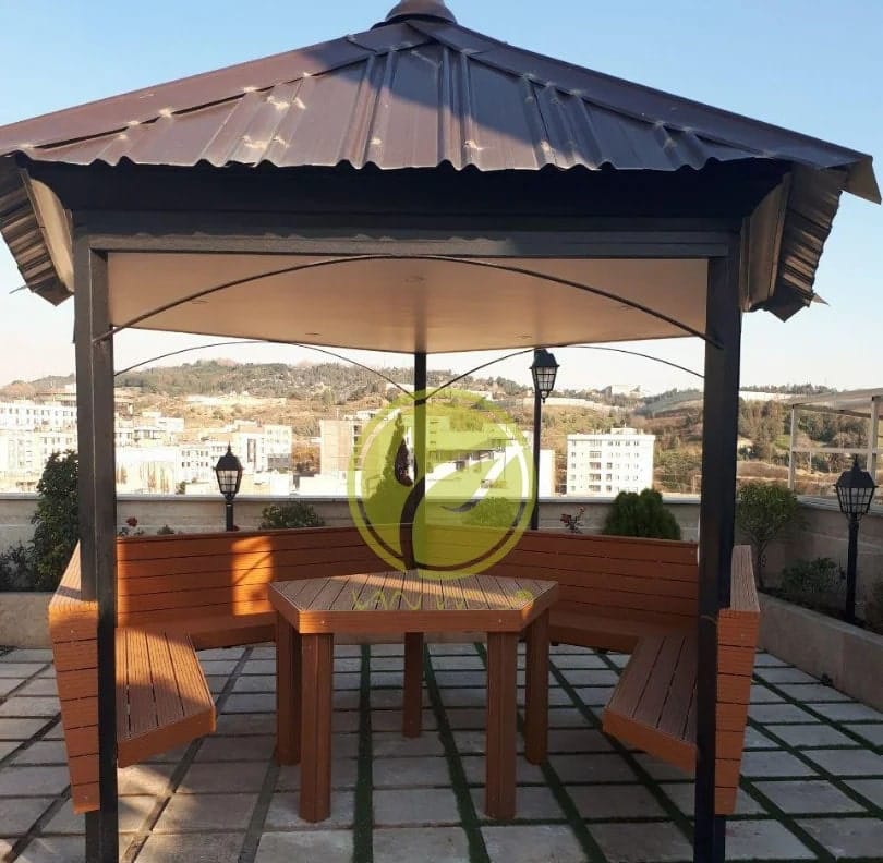 پروژه اجرایی آلاچیق در روف گاردن توسط ون وود