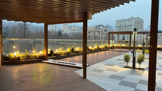 کفپوش چوب پلاست در پروژه اطلس مال نیاوران