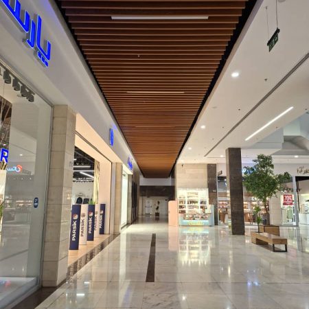 سقف چوب پلاست پروژه پارک سنتر اهواز